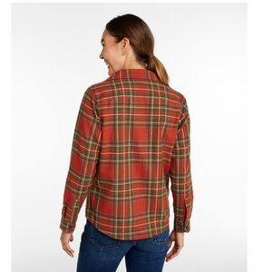 L.L. Bean Red and Blue Plaid Shirt